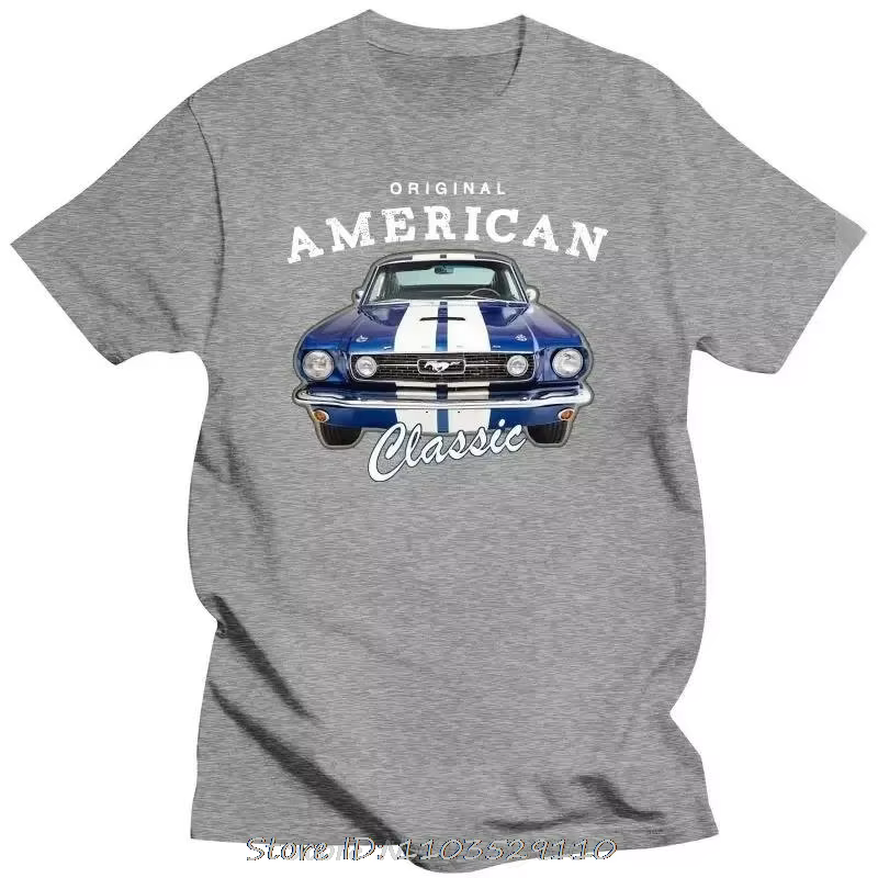 T-shirt Mustang Muscle Car pour hommes, coton, décontracté, printemps, été, livraison gratuite, offr