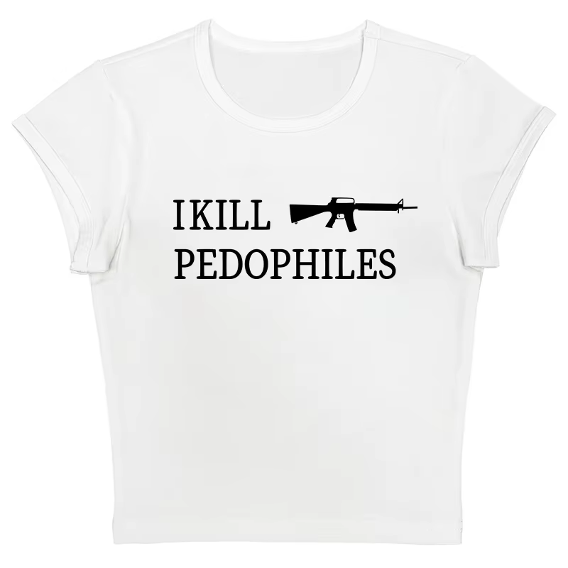 Grunge Punk Hip Hop Y2K femmes T-Shirt à manches courtes Sexy mince Chic mode imprimé haut court got