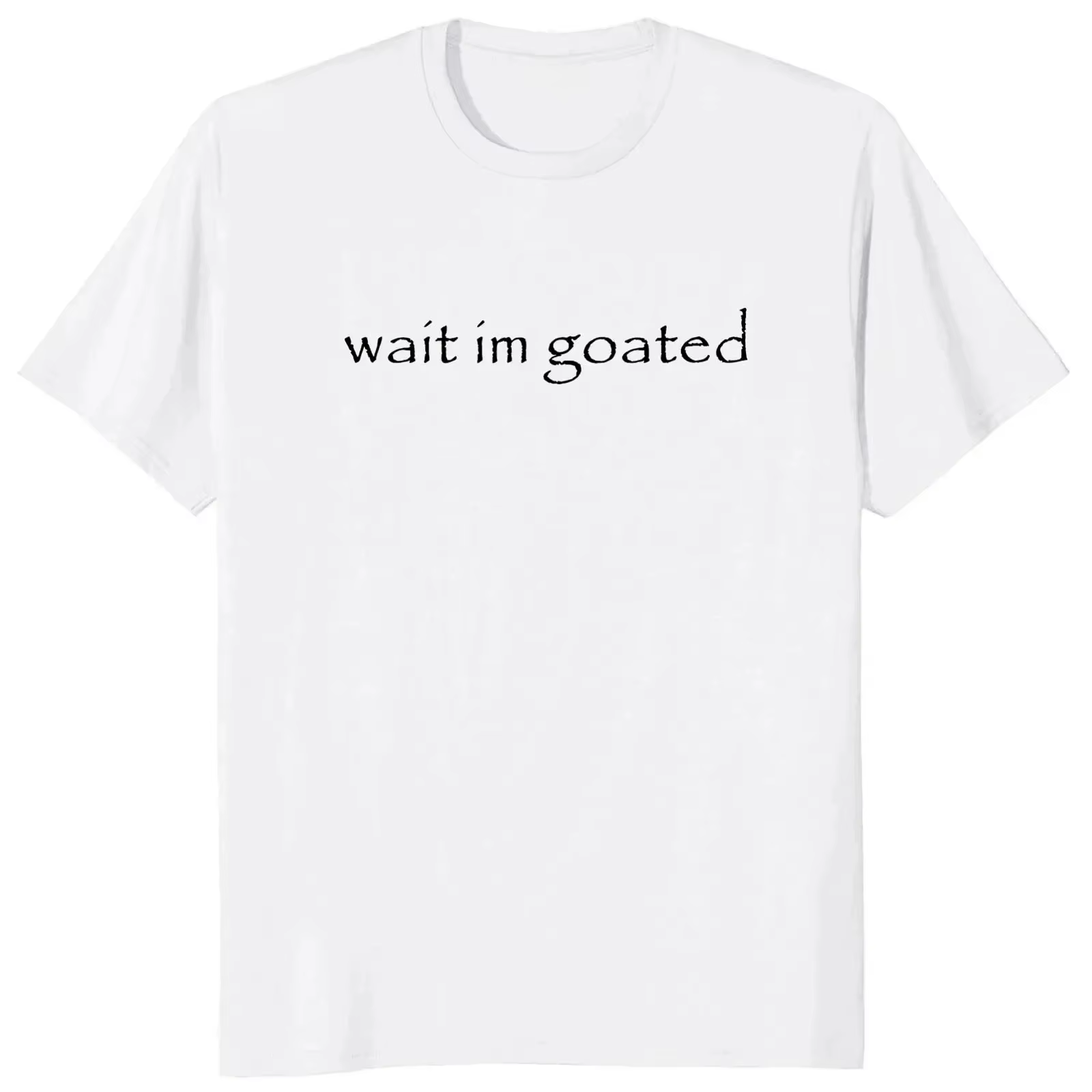 Attendre j'ai mal t-shirt drôle Meme tendance Y2k à manches courtes col rond été T-shirts décontract