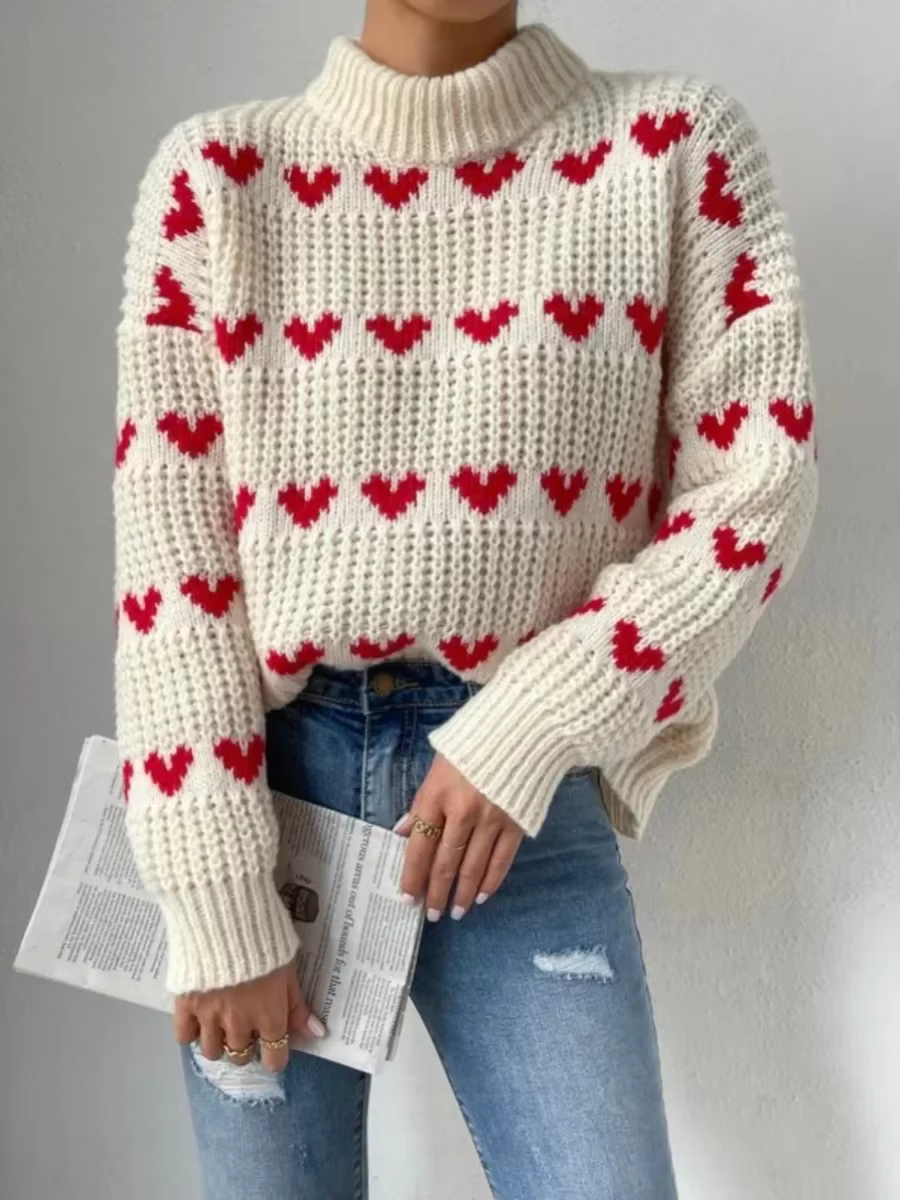Pull tricoté à manches longues et col rond pour femmes, pulls au crochet, haut Y2K, pull Streetwear,