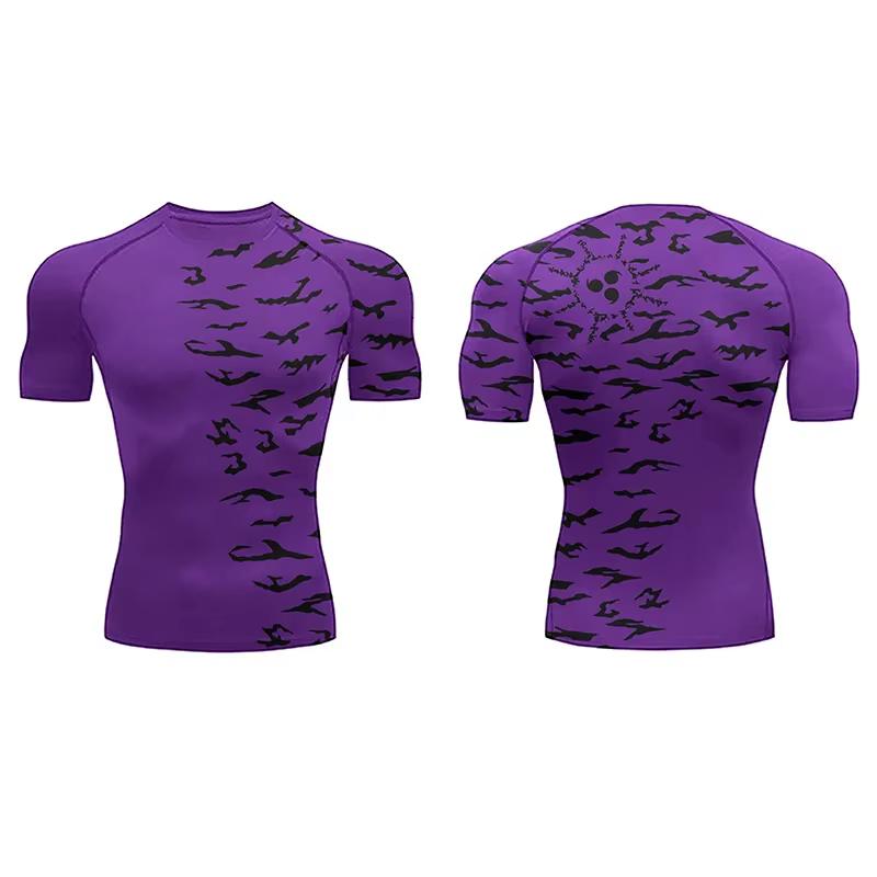T-shirts de compression imprimés en 3D pour hommes, séchage rapide, pour le sport, la gym, l'entraîn