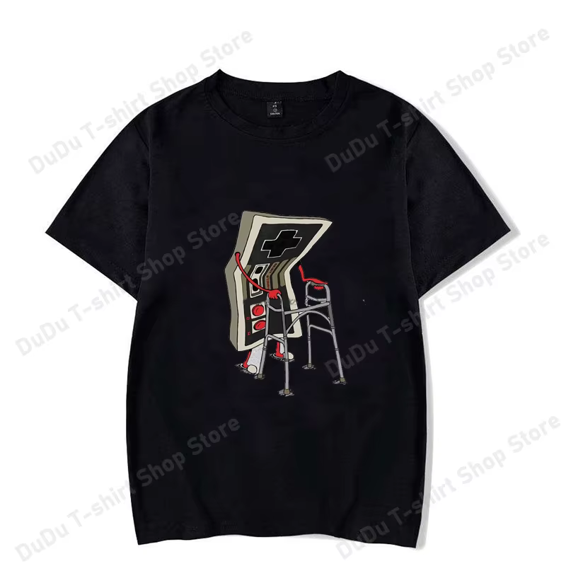 T-shirt de jeu vidéo Old School, style arcade des années 80, graphique rétro, streetwear, 100% coton