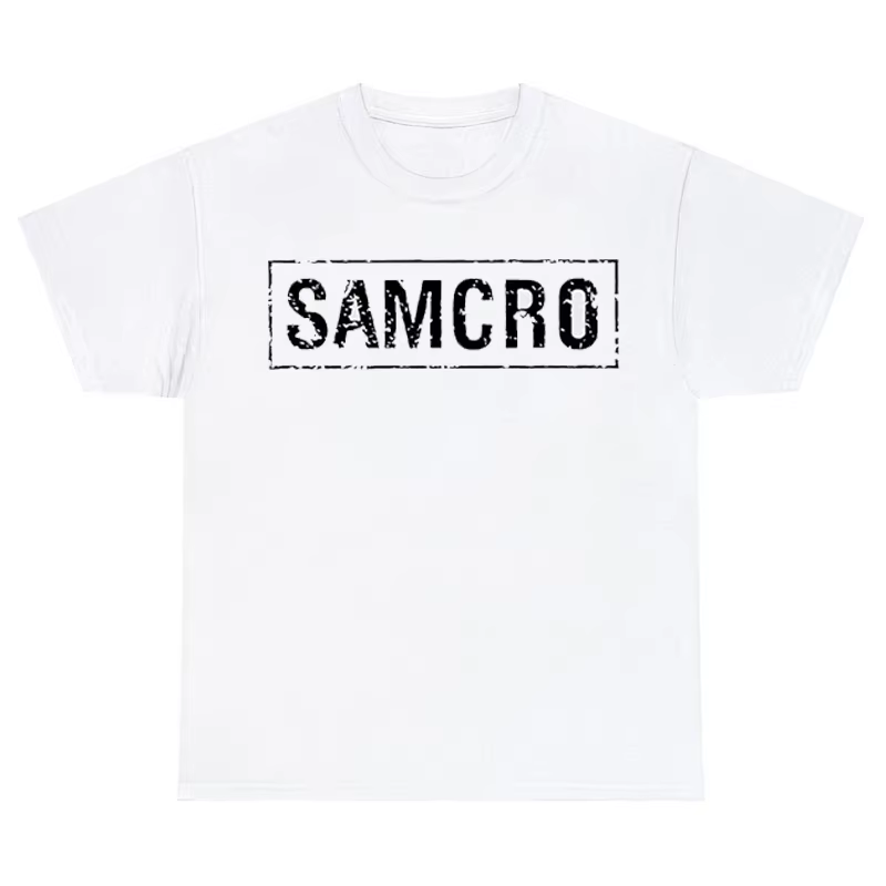 T-shirt manches courtes homme, estival et décontracté, en coton, avec imprimé SAMCRO de Sons of Anar
