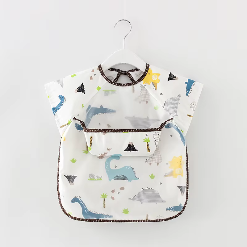 Bavoirs pour bébés enfants en bas âge écharpe à manches longues imperméable Art Smock bavoir d'alime