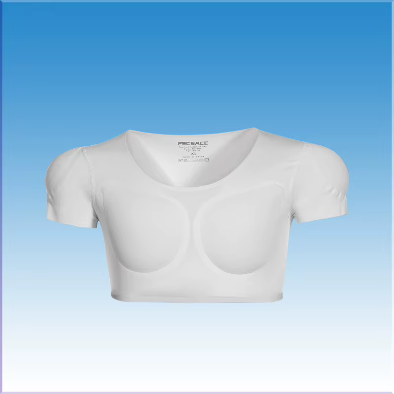 3D faux Muscle T-Shirt homme Cosplay bras poitrine sous-vêtements fête corps Shaper Invisible coussi