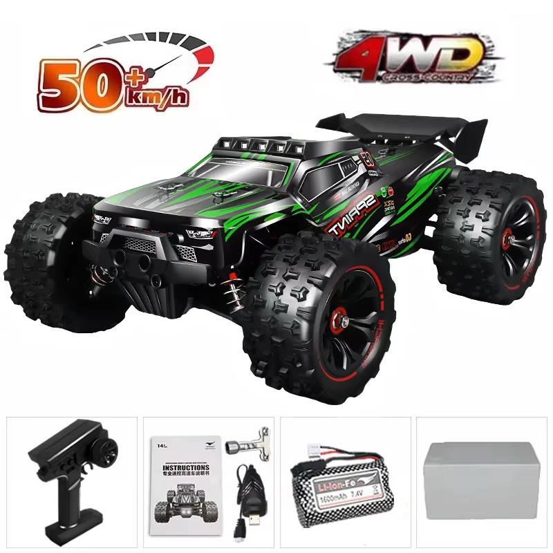 Voiture VersiRC avec Télécommande LED pour Enfants, 1:16, 85 Km/h, 50 Km/h, Camion Monster 4x4 à Dér