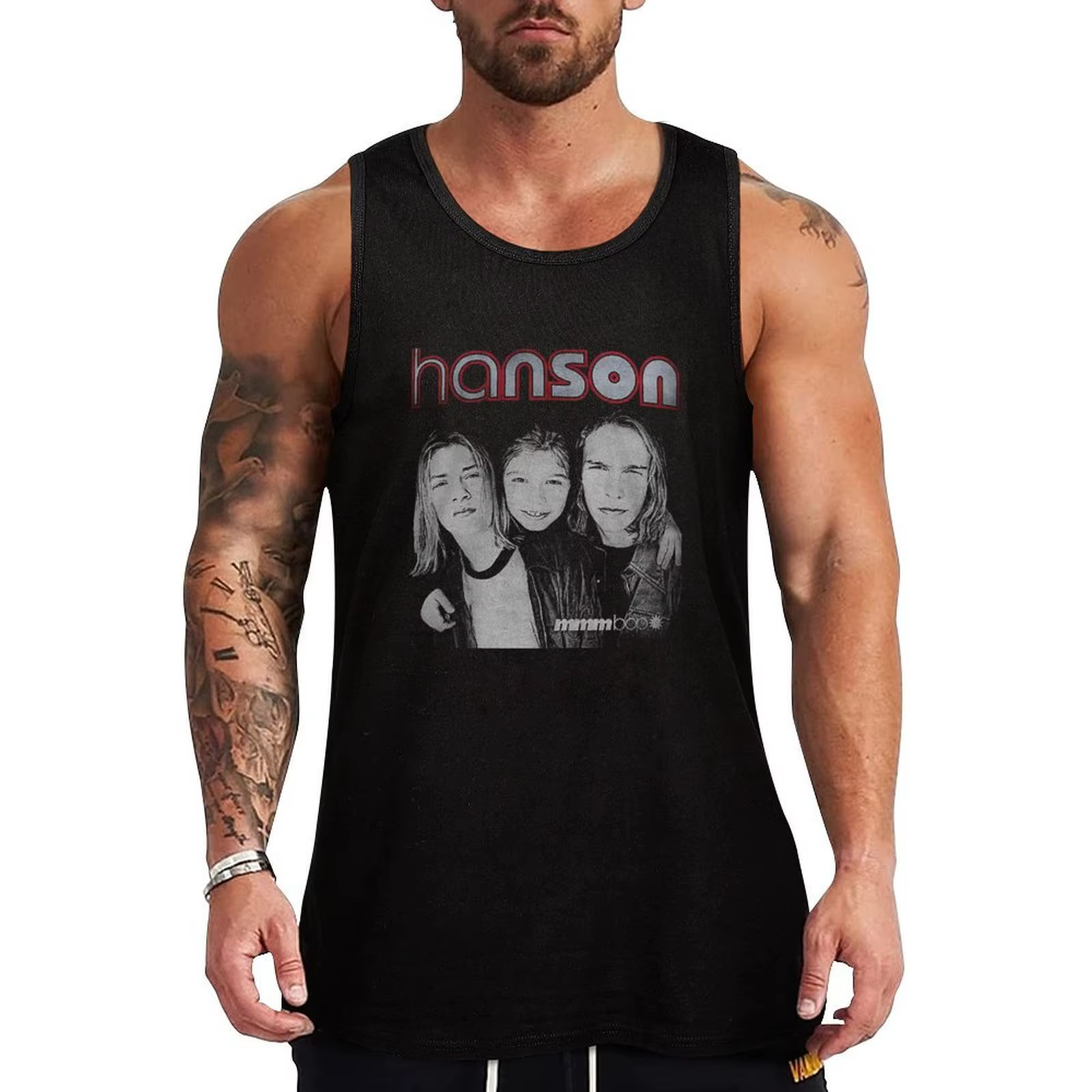 Hanson Band-Hanson Band-Hanson Band-Hanson Band- Débardeur uni basique confortable et respirant sans