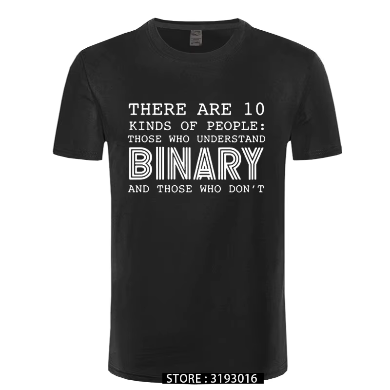 T-shirt drôle de programmeur d'ordinateur pour hommes, il y a 10 types de personnes, ceux qui compre