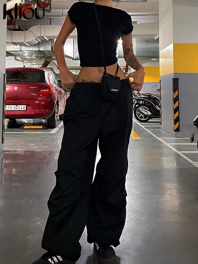 Kliou-T-shirt Réversible à Manches Courtes pour Femme, Vêtement Concis, Décontracté, Amissié, Moulan