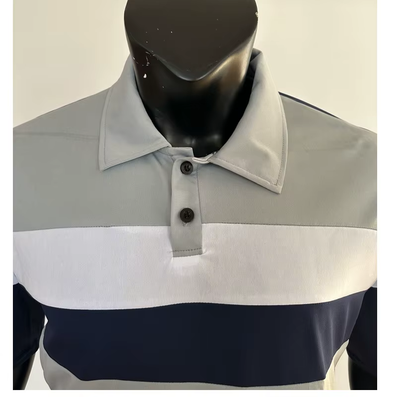 2025 Nouveau haut bloc de couleur pour hommes pour le commerce extérieur, polo pour hommes saisonnie