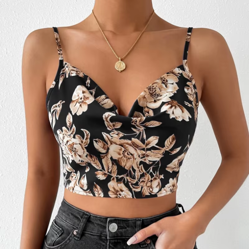 Camisole d'été Slim pour femmes, Sexy, sans manches, col en v, t-shirt gris, débardeur, couleur unie