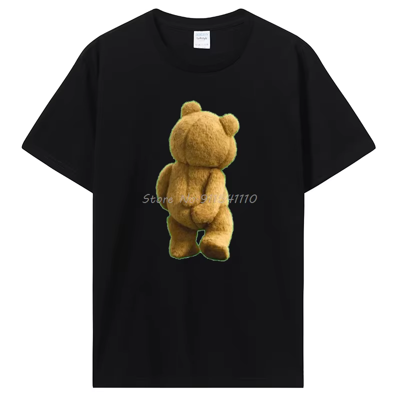Ted Bear à gratter son cul T-Shirt décontracté couverture en coton t-shirts Fitness T-Shirt surdimen