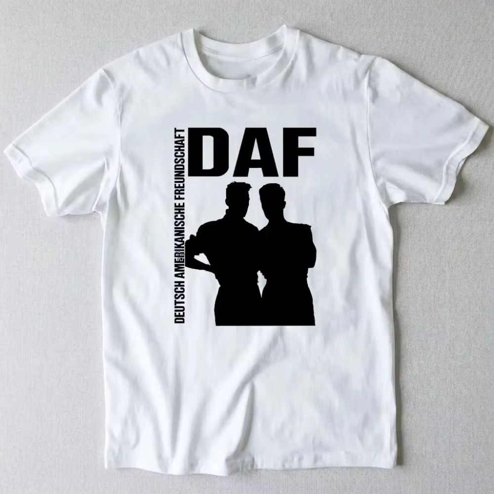 T-shirt DAF, T-shirt EBM Electronic Body Music Tee 80s Industrial Band, T-shirt minimaliste synthéti