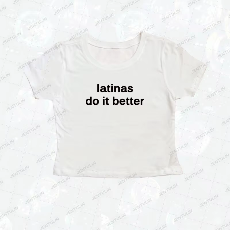 Latinas font mieux T-shirt imprimé mignon femmes à manches courtes culture hauts Harajuku Goth bébé 