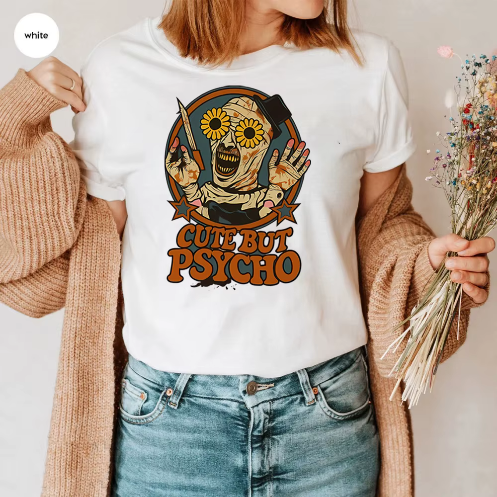Terrifier Halloween film d'horreur chemise Art le Clown mignon mais psychopathe graphique t-shirt Ar