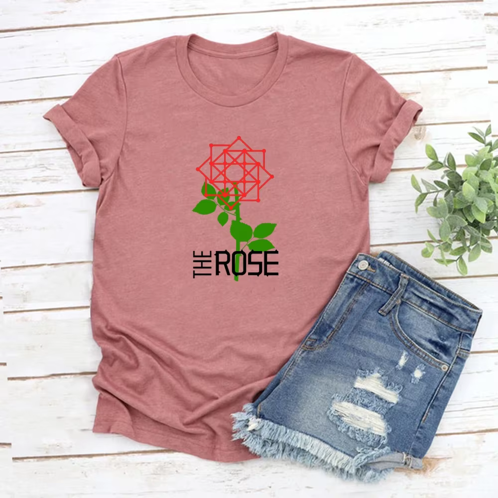 La Rose Kpop T-Shirt retour à moi chemise le groupe coréen Rose T-Shirt femmes à manches courtes gra