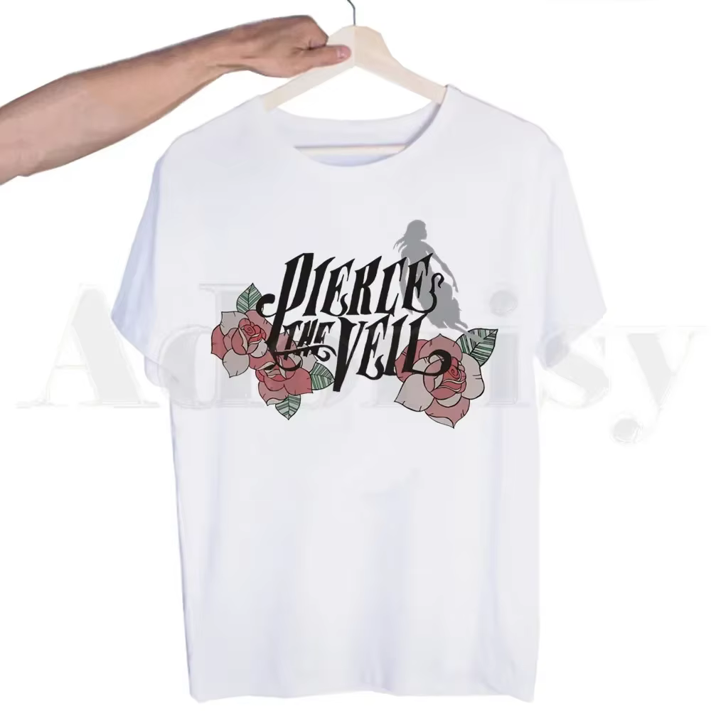 T-shirt homme, streetwear, humoristique, à la mode, estival et à la mode, avec le groupe de musique 