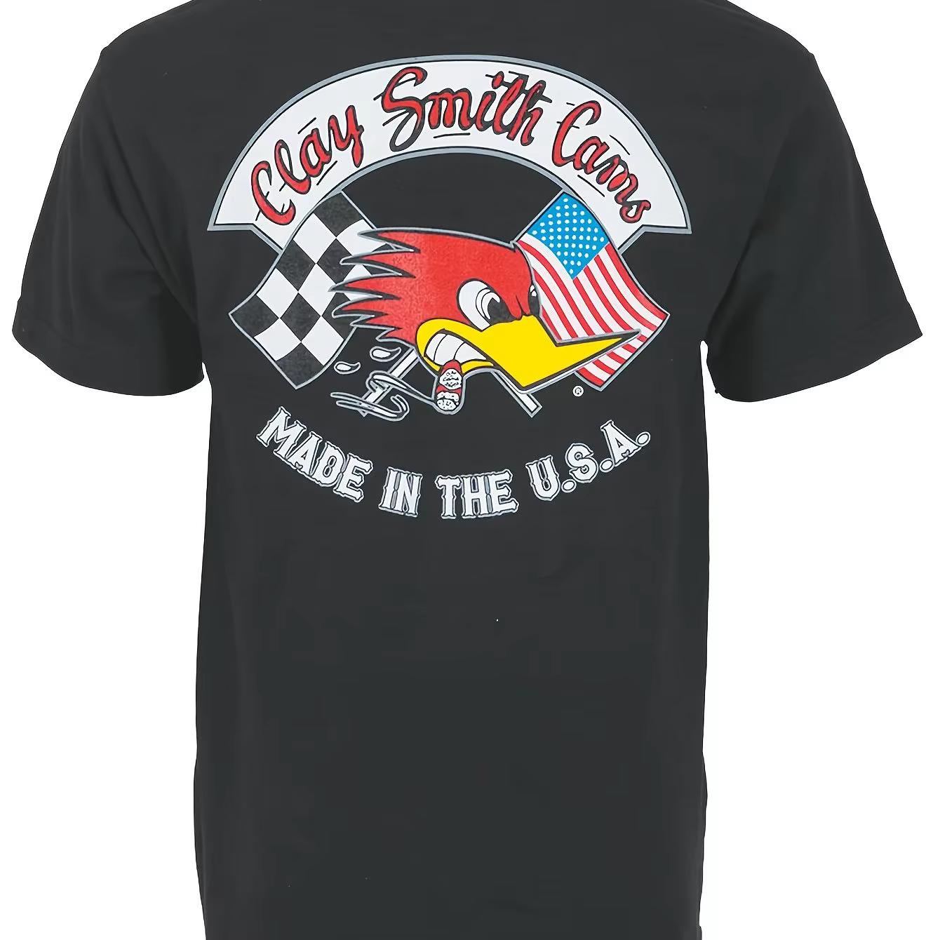 Clay Smith Cams M. Cheval de puissance T-Shirt 220G été nouveau hommes et femmes rétro mode Streetwe