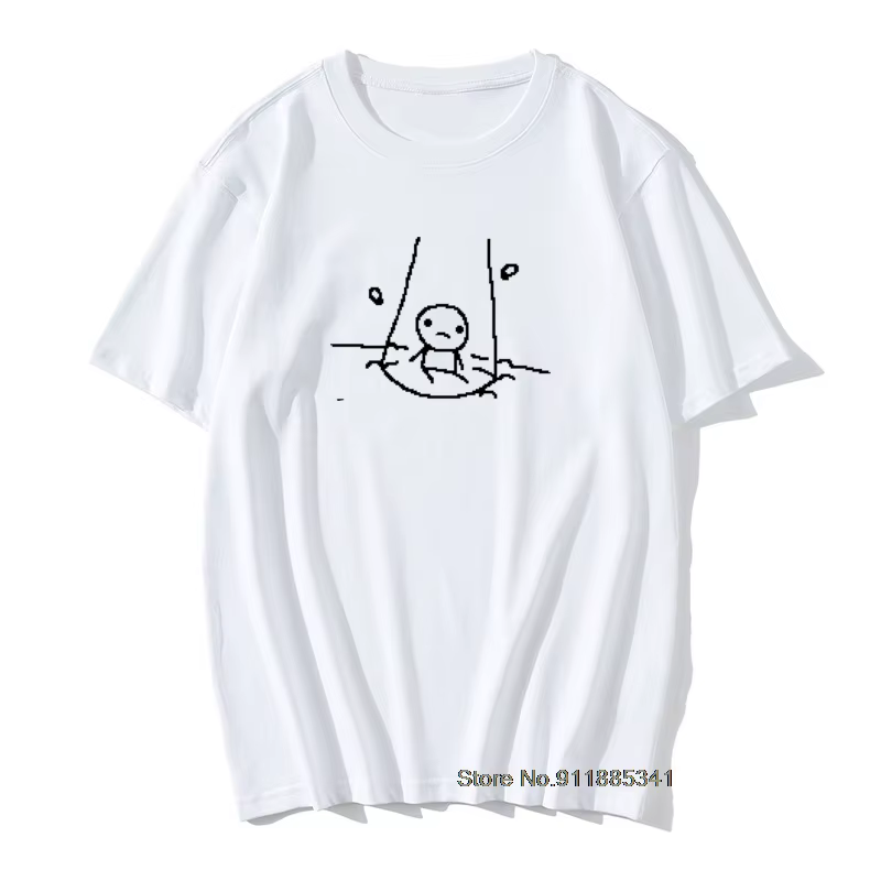 Bizarre hommes t-shirt la reliure d'Isaac T-Shirts couverture en coton drôle à manches courtes col r