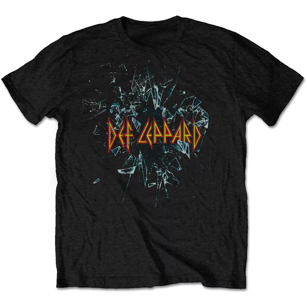 T-Shirt classique Triangle Def Leppard Band, en coton, avec image graphique, pour hommes et femmes, 