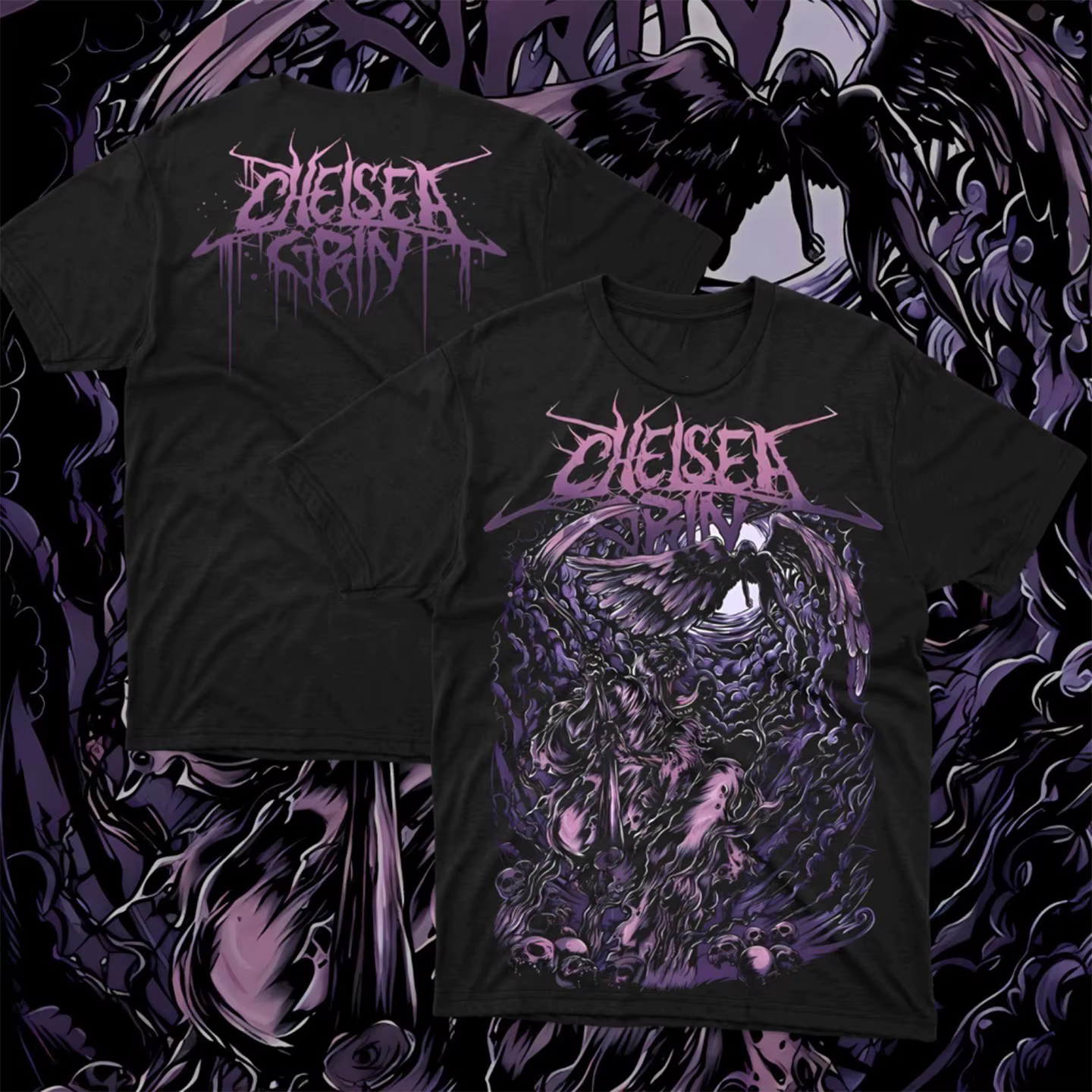 T-shirt décontracté Chelsea Grin Dead Core Band Dark Rock pour hommes et femmes, marque de luxe, nou