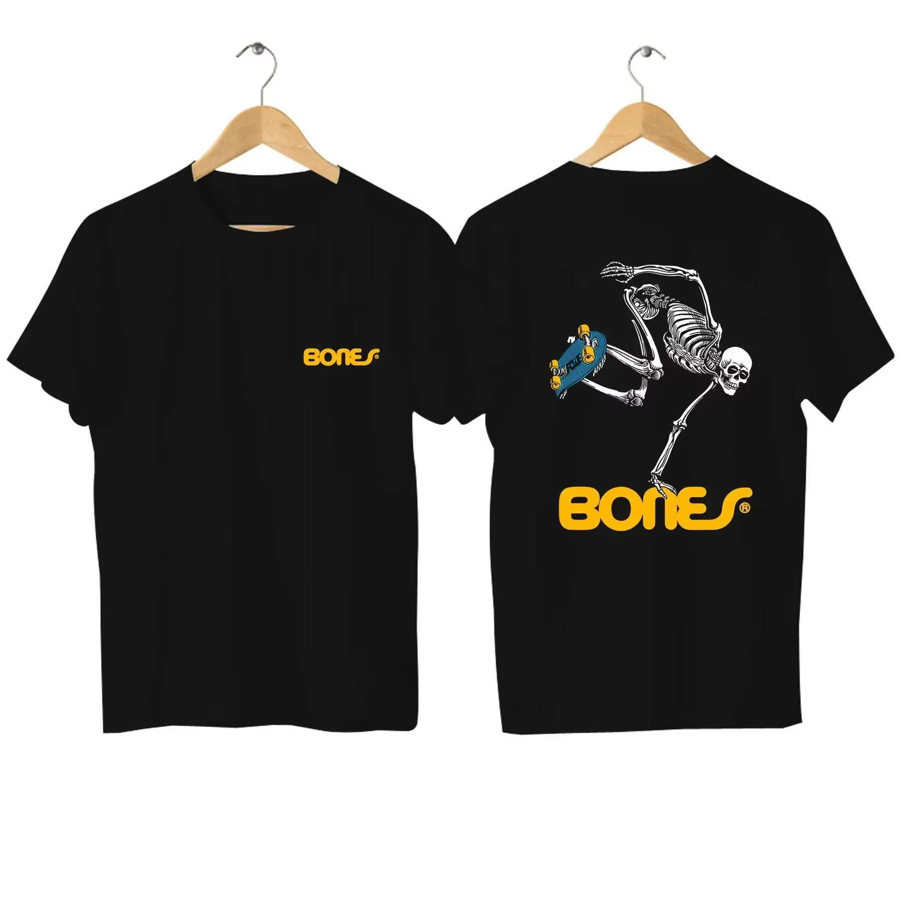 T-shirt simple de la marque légendaire Skateboard, en coton, avec motif graphique, pour hommes et fe