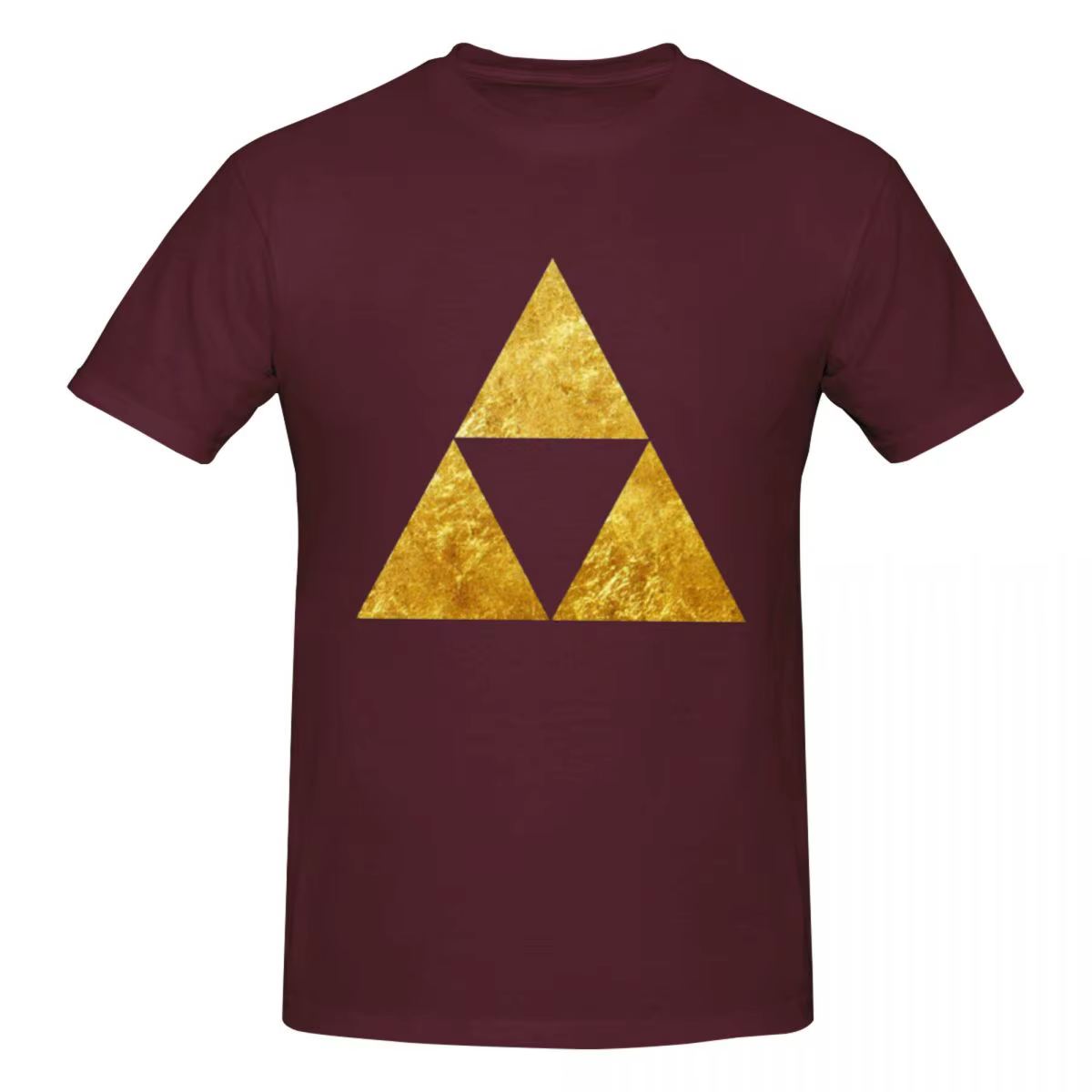 Or Triforce Symdangers T-shirt helpda pour hommes Économie en coton grande taille à manches courtes 