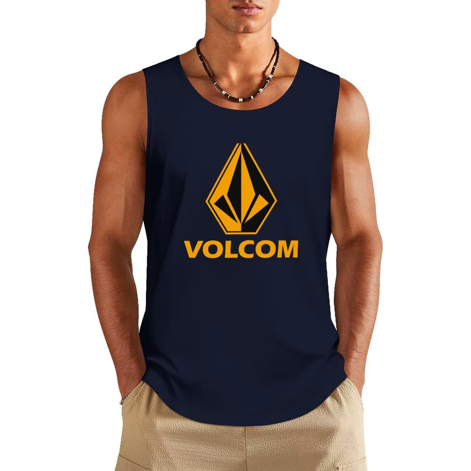 Débardeur Homme à Motif 3D Amusant, T-shirt de Sport Tendance, Chemise Hawaïenne de Plage sans Manch