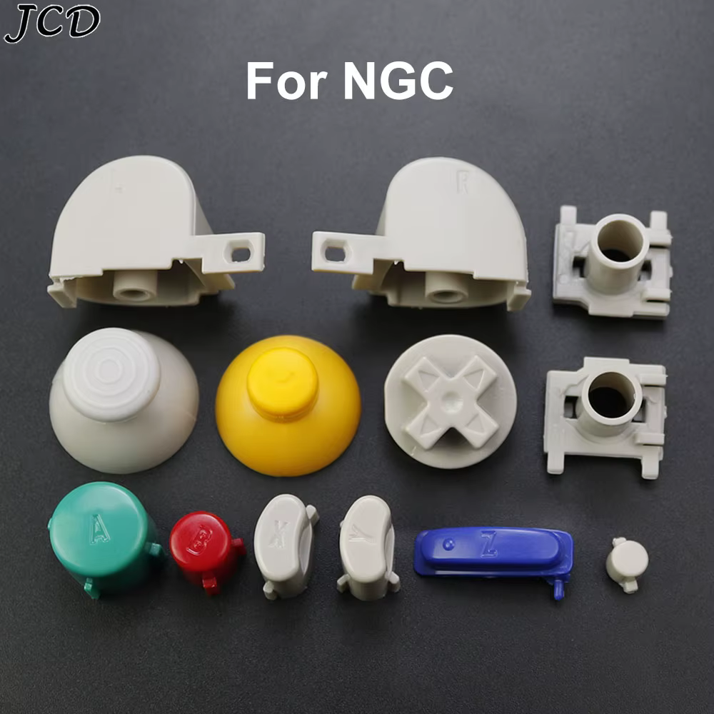 JCD – ensemble complet de boutons de clavier L R ABXY Z, pour contrôleur Nintendo GameCube NGC, touc
