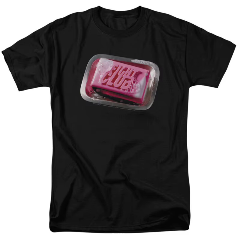 T-shirts graphiques Fight Club avec affiche de film, sous licence Soap, mode vintage d'été, unisexe,