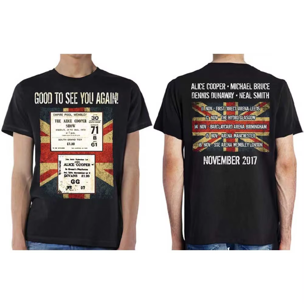 T-shirt du groupe Alice Cooper, en coton, avec image graphique, pour hommes et femmes, Streetwear d'