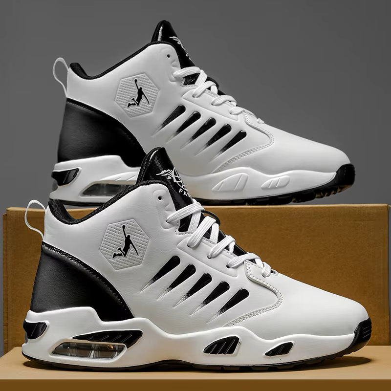 Chaussures de basket-ball pour hommes – Chaussures décontractées athlétiques confortables avec semel