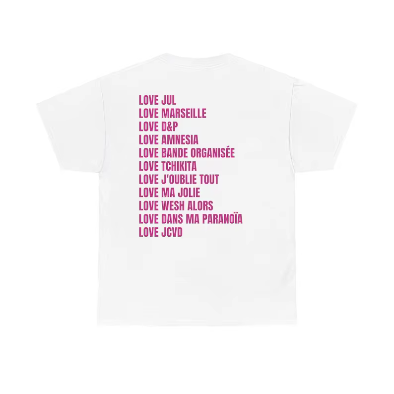 Nouveau Maillot Jul t-shirt été coton hommes femmes haut t-shirt à manches courtes Streetwear ample 