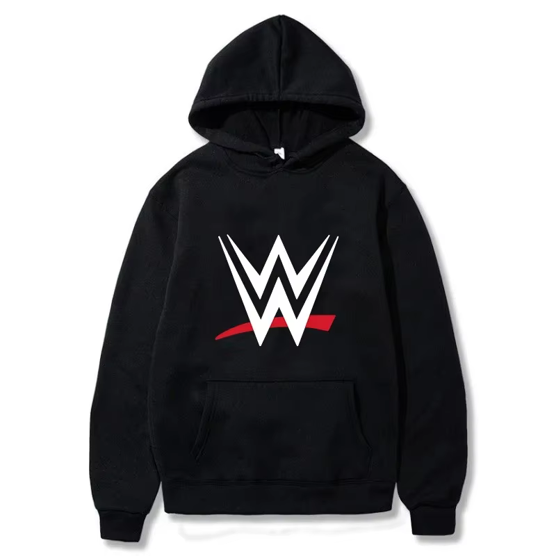 Nouveau sweat-shirt à capuche ample avec logo imprimé WWE, pulls à la mode pour hommes et femmes, sw