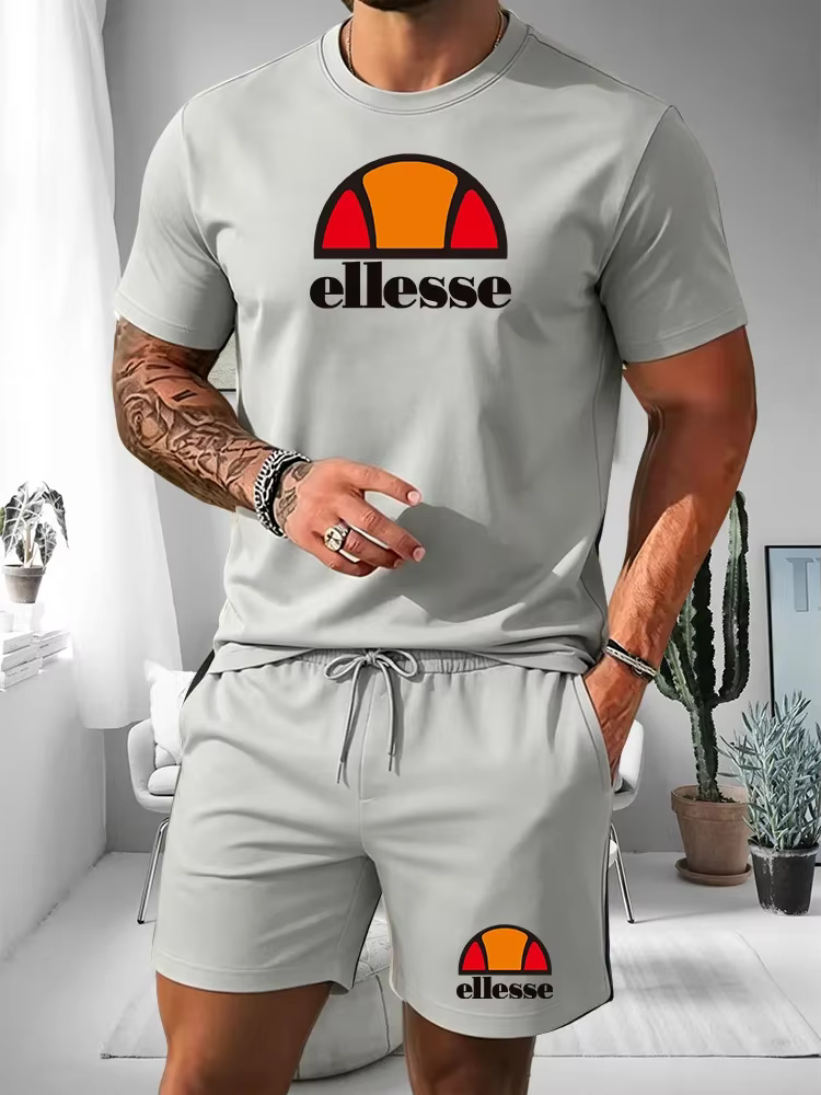Ensemble d'été 2026 pour homme : T-shirt à manches courtes et short de sport décontracté pour l'exté