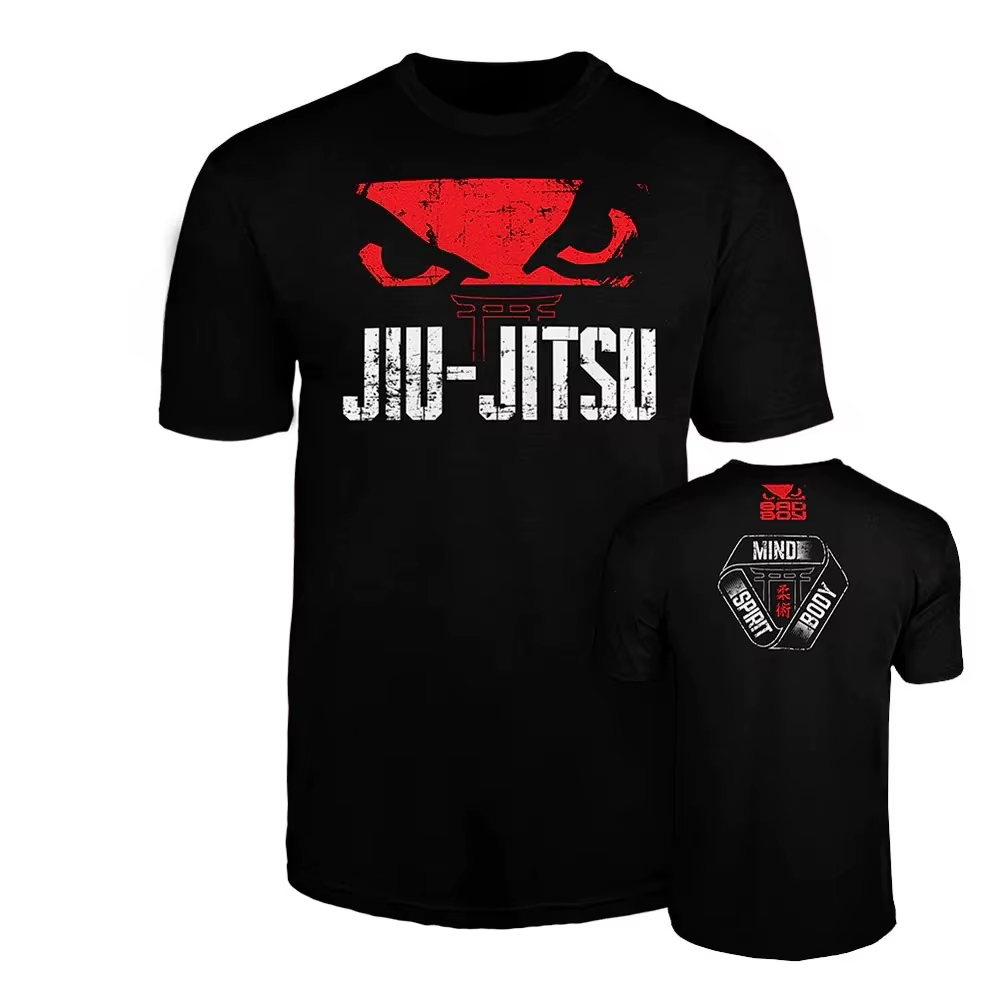 T-shirt de sport et de loisirs The Gentle Art Jiu Jitsu pour hommes et femmes, marque de luxe
