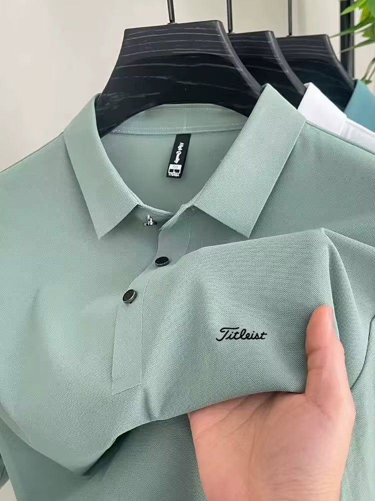 Polo décontracté pour hommes, t-shirt de golf d'extérieur, haut de gamme, respirant et frais, pour l