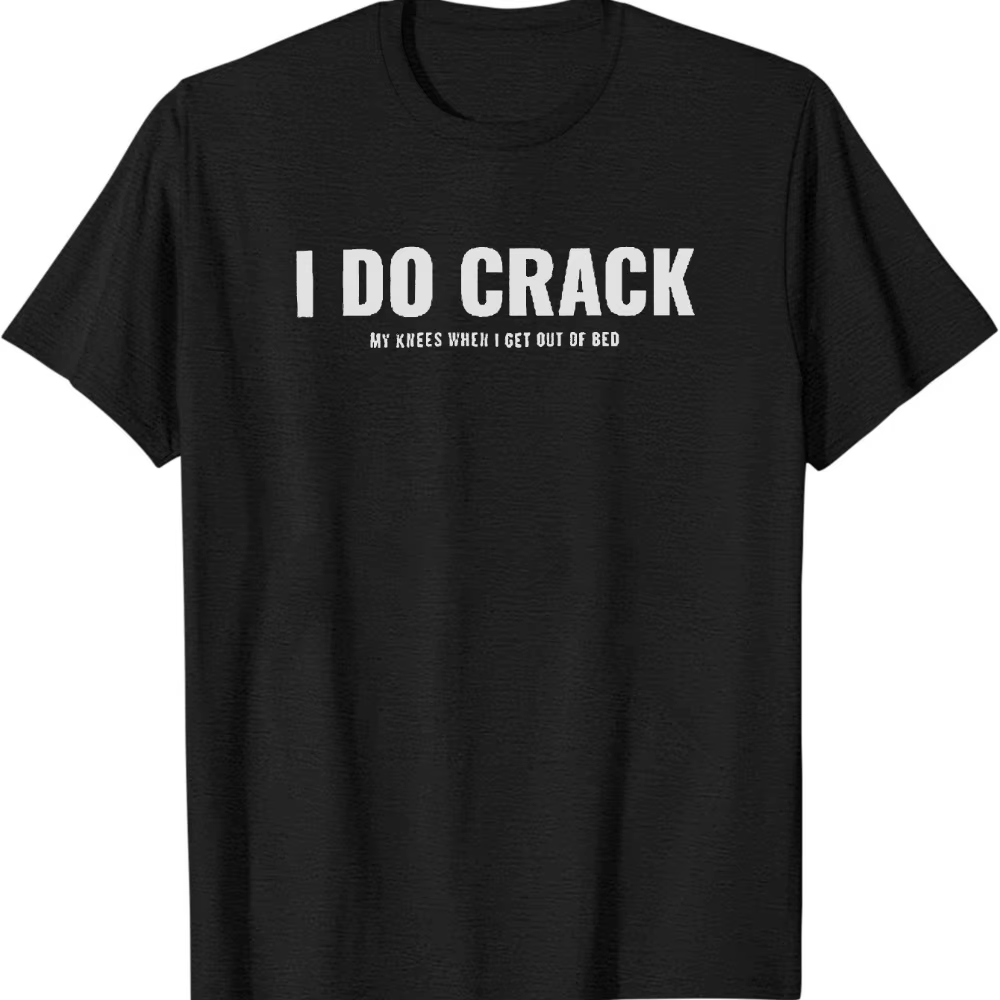 Homme drôle je fissure blague T-Shirt vert Olive imprimé humoristique à manches courtes été T-Shirt 