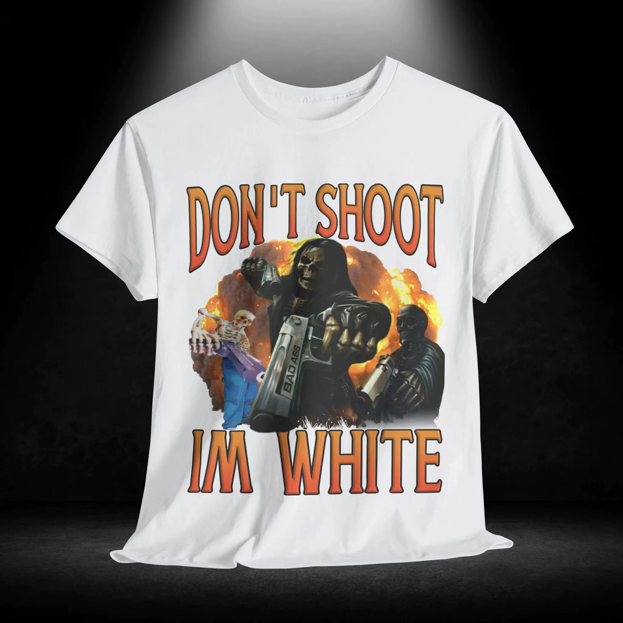 T-shirt unisexe en coton lourd, humoristique et irôme, nouveauté, vêtements graphiques offensoriels,