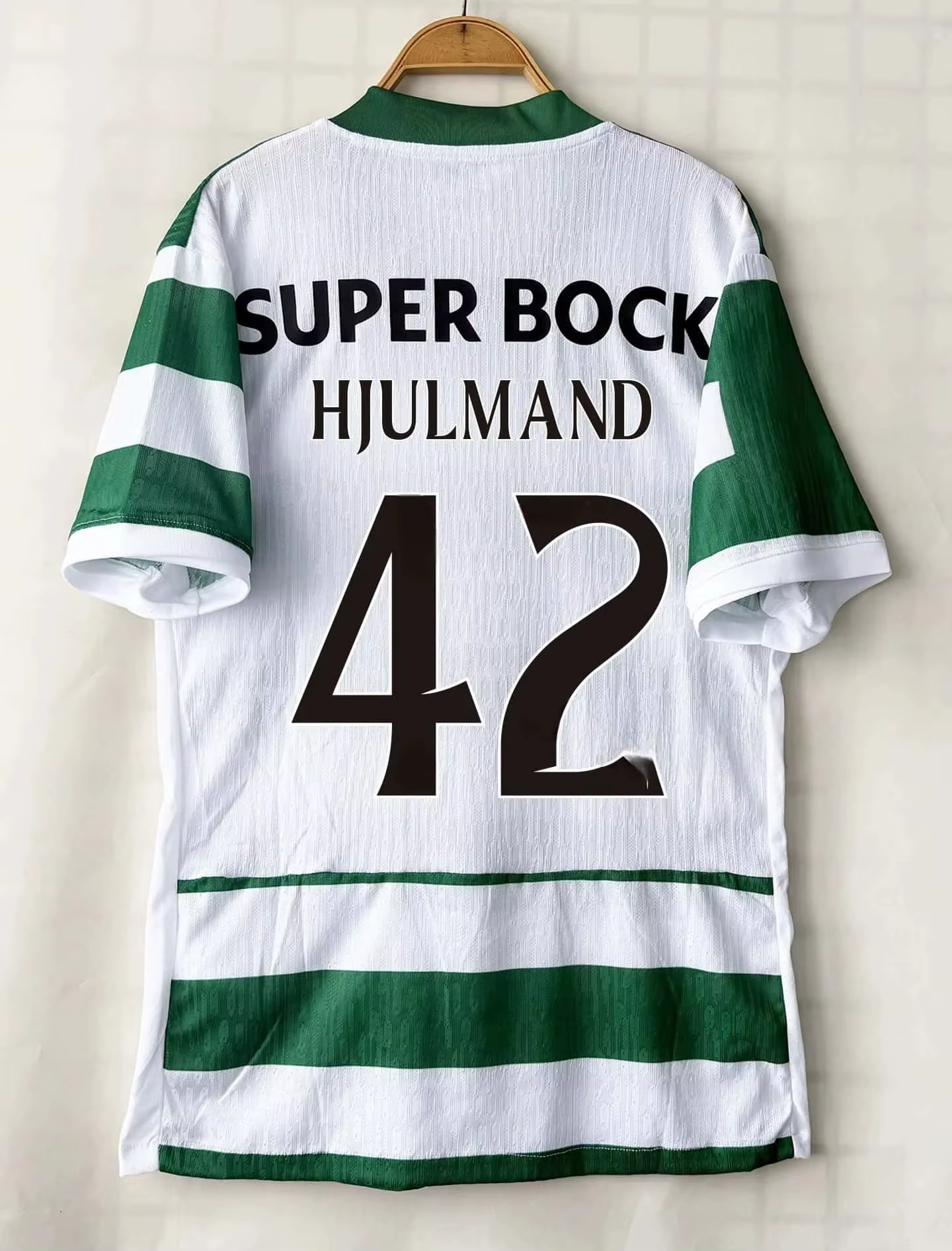 Maillot de football à manches courtes, impression 3D, uniforme du Sporting Club de Lisbonne, respira