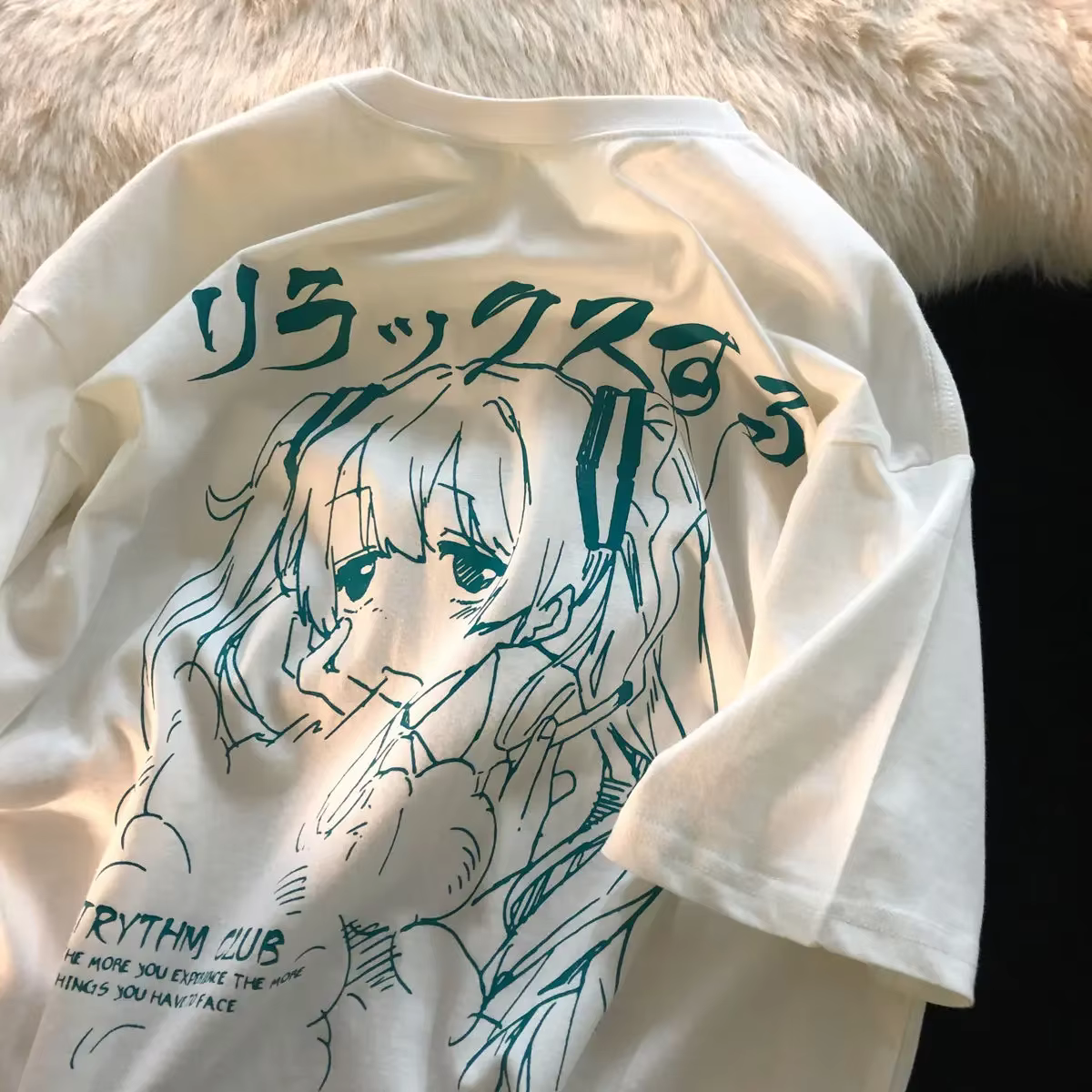 T-shirts pour femmes, t-shirt oversize anime Y2k, imprimé kawaii, vêtements graphiques japonais, str