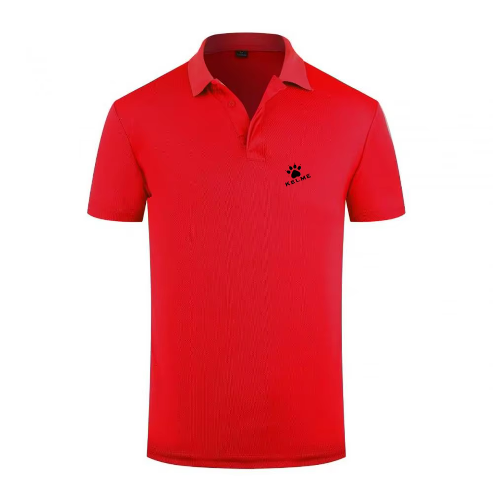 Nouveau Polo KELME pour Homme 2026 avec Logo Imprimé Patte, T-shirt de Sport Respirant, Chemise à Co