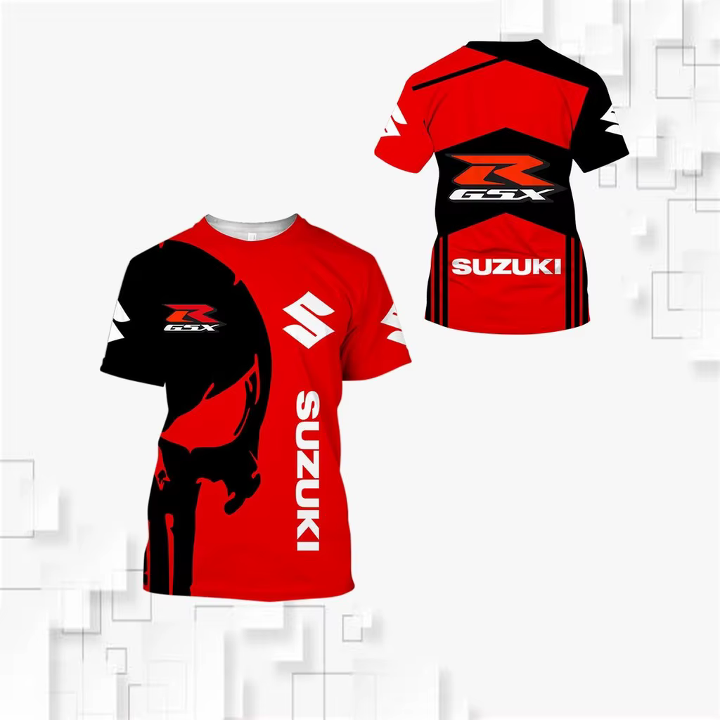 T-shirt pour homme Suzuki 2026, imprimé 3D, mode, été, sport quotidien, fitness, séchage rapide, res