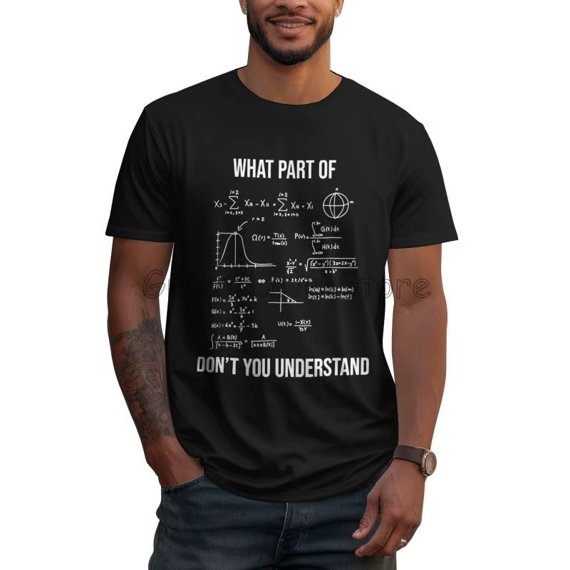 Que partie d'ingénieur mécanique drôle mathématicien t-shirt hommes coton surdimensionné T-shirts ét