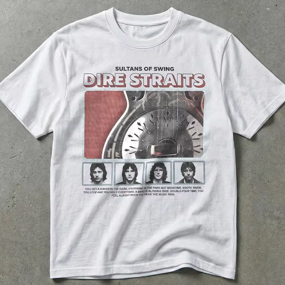 Artwork de la couverture de l'album : ce haut de style vintage est parfait pour les concerts, T-shir