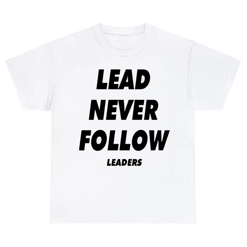 T-shirt manches courtes homme, streetwear, vintage, en coton, décontracté, Chief Keef Lead Never Fol