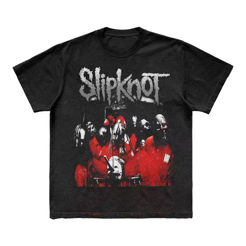 T-shirt style gothique sombre SLIPKNOT Band, 100% coton, avec image graphique, pour hommes et femmes