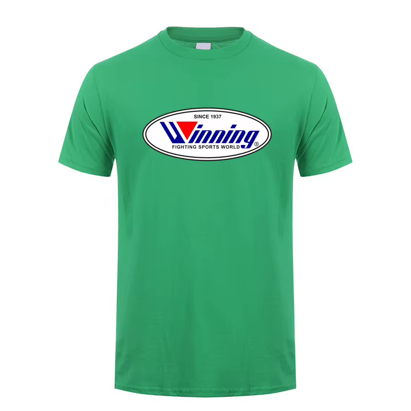 Gagner boxe t-shirt été hommes coton à manches courtes T-shirts gagnant boxe homme hauts t-shirt