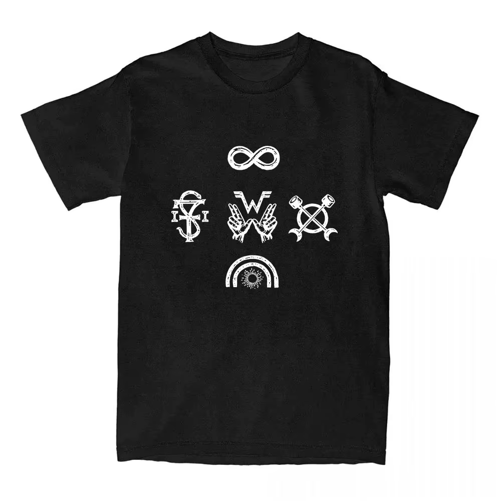 Weezer Shine Again – T-shirt unisexe en coton à manches courtes, Streetwear, groupe de Rock, Design 