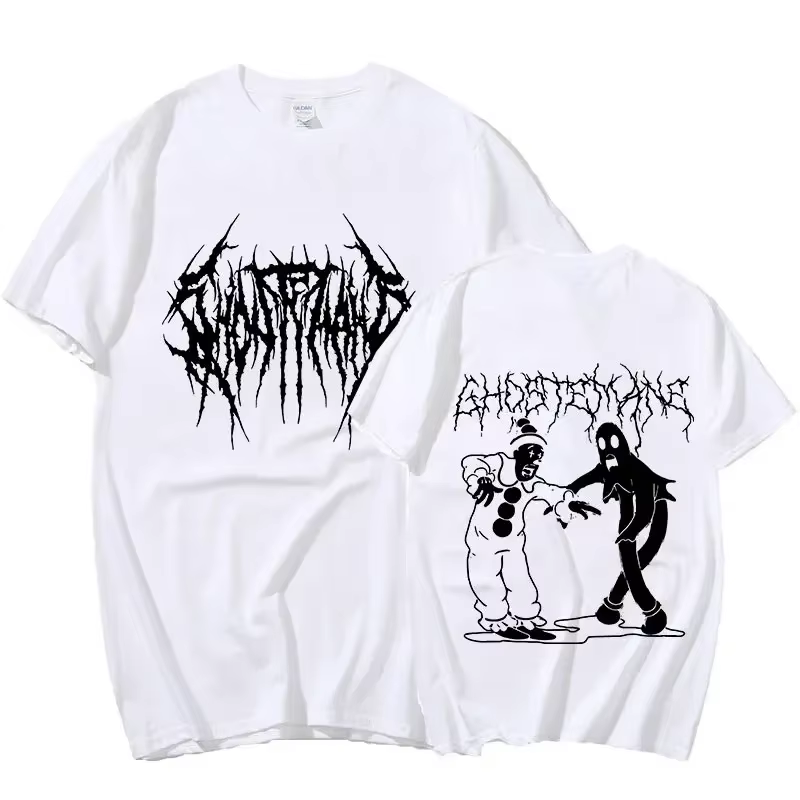 Hommes femmes imprimer T-shirt mode Hip Hop métal gothique Rock T-shirt ample Streetwear été ample S